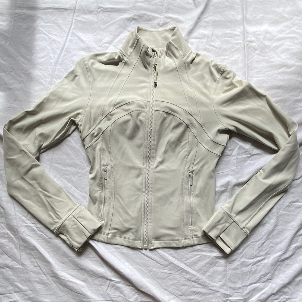 Lululemon Define Jacket Crop Size 6 Bone Activewear Sports Outdoors Comfortable